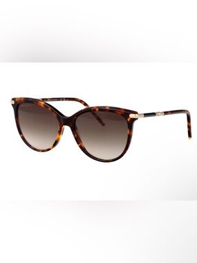 Longchamp Tortoiseshell Sunglasses with Brown Gradient Lenses